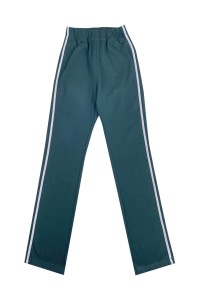 製造綠色運動長褲  設計白色間條運動褲  運動褲專門店 U395